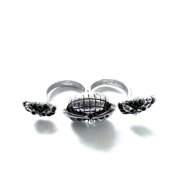 Owl Ring-Double Fashion Owl Ring Size 5-6 - Picture 3 of 5